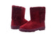 Via Rosa Womens 7 Inch� Mid Calf Microsuede Winter Boots with Faux Fur Back Shaft Embellishment