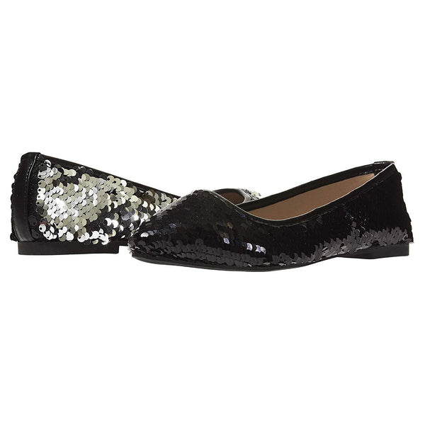 Chatties Women's Ballet Flats with Reversible Sequins Slip-On Shoes