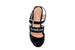 bebe Girls Heels Wedge Sandal with Holographic Upper and Glitter