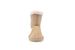 Gold Toe Womens 7 Inch� Short Mid Calf Microsuede Winter Boots with Faux Fur Trim