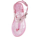 bebe Toddler Girls Jelly Sandals with Flowers
