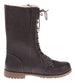 Chatties Ladies Faux Furlined Combat Winter Boots with Lug Sole