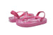 bebe Toddler Girls Casual Flip Flops Eva Slide Sandal with Multi Color Glitter Sole and Sling Back Straps