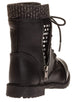 Sara Z Girls Combat Boot With Sweater Cuff (See More Sizes)