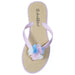 Chatties By Sara Z Jelly PCU Thong Flip Flop Sandal with Flower for Girls Big Kid