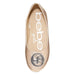 bebe Girls Ballet Flats Round Toe with Metal Bling Slip-On Shoes Flexible PU Leather