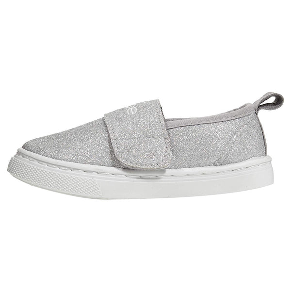 Toddler Girls Canvas Glitter Sneakers Closure Comfort Slip-On Shoes