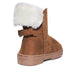 Sara Z Toddler Girls Faux Fur Suede Foldover Back Bow Fashion Winter Boots