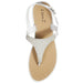Sara Z Womens Rhinestone Wedge Sandals Thong Platform Beaded Slingback T Strap Summer Shoes