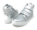 bebe Kids Girls High Top Velcro Strap Sneakers Shoes With Heart Embellishment (See More Colors and Sizes)