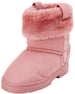 bebe Girls' Microsuede Winter Boots with Faux Fur Cuff (Little Girl/Big Girl)