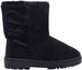 Via Rosa Womens 7 Inch� Mid Calf Microsuede Winter Boots with Faux Fur Back Shaft Embellishment