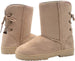 Chatz Womens 8 Inch� Mid Calf Microsuede Winter Boots with Lace Up Back