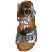 bebe Glitter Footbed Sandals with Double Buckles for Girls