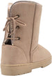 Chatz Womens 8 Inch� Mid Calf Microsuede Winter Boots with Lace Up Back