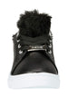 bebe Girls Low Top Athletic Sneakers Faux Fur Tongue Comfort Sports Shoes