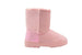 Via Rosa Womens 7 Inch� Mid Calf Microsuede Winter Boots with Faux Fur Back Shaft Embellishment
