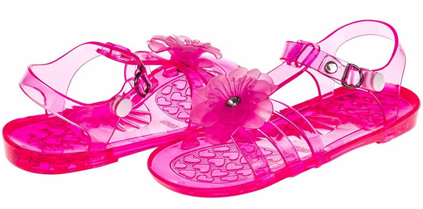 Chatties Toddler Girls Jelly Sandals - Fuchsia, Size 9/10 (More Colors and Sizes Available)