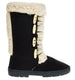 Sara Z Ladies Microsuede 10 inch Winter Boots Sherpa Trim