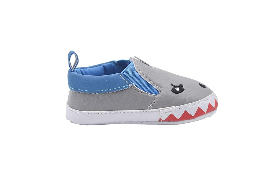 Zac & Evan Infant Boy Crib Shoe Slip On Animal Sneakers