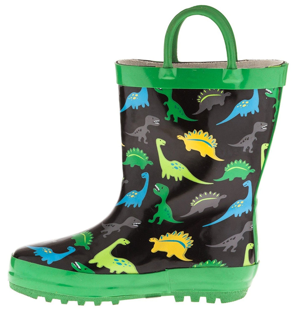 Chatties Toddler Boys Printed Rainboot Size 7/8 Dinosaur