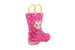 dELiAs Toddler Girls Rain Boots Cute Animal Printed with Easy-On Handles Waterproof Shoes