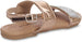 dELiAs Girls Big Kid Mirror Metallic Rhinestone Strap Sandal with Adjustable Back Strap - Fashion Summer Bling Shoes