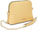 Women’s Saffiano Dome Crossbody Bag with Chain Strap