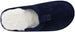Xertia Men's Microsuede Slipper With Faux Fur Collar And Memory Foam Insoles, Easy Slip-On And Comfortable Fit