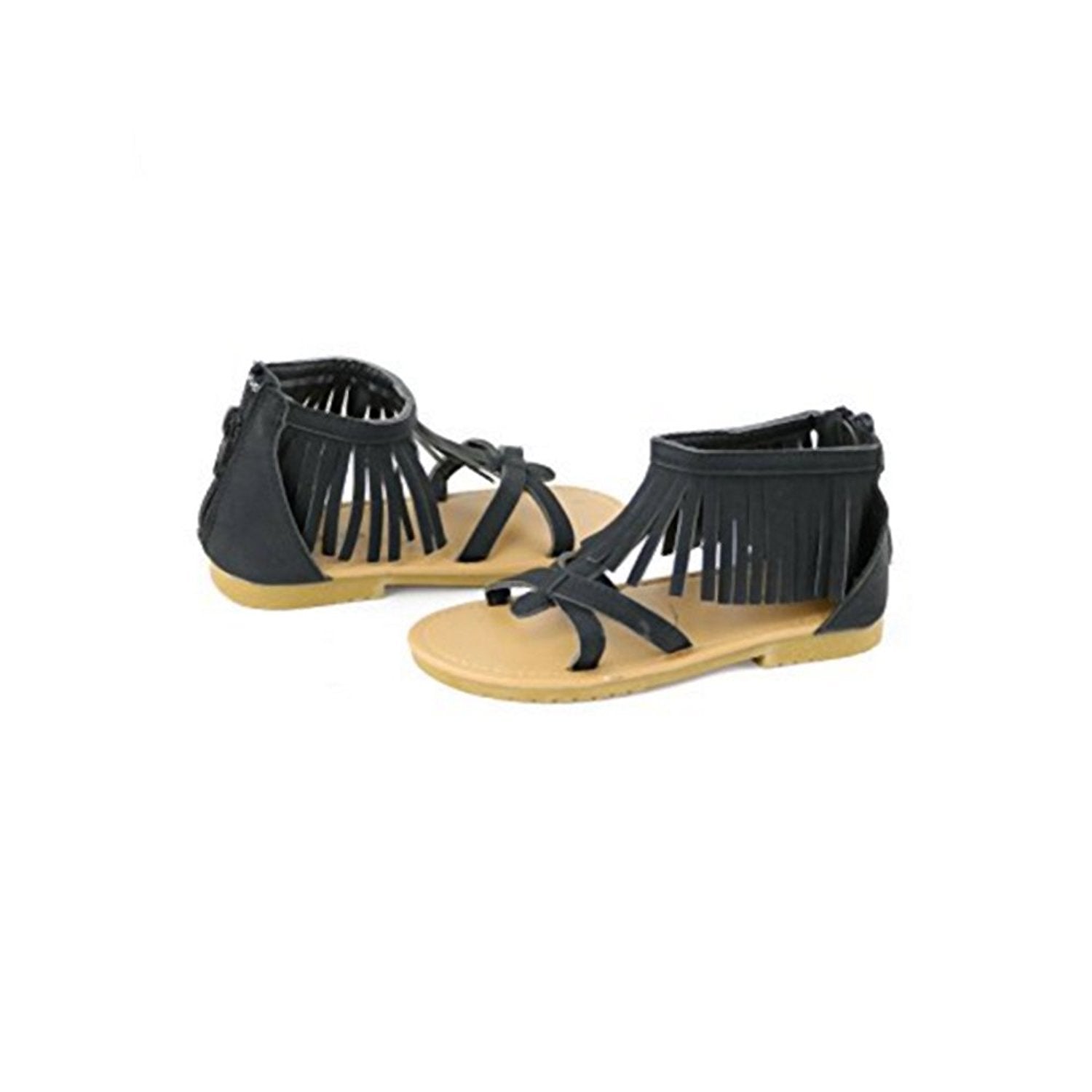 Girls fringe best sale sandals