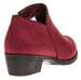 Sara Z Ladies Microsuede Bootie with Side Zipper (Burgundy), Size 9