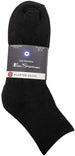 Ben Sherman Menâ€™s 10-Pack Quarter Length Solid Socks - Logo Bottom Print, Ribbed Trim