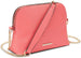 Women’s Saffiano Dome Crossbody Bag with Chain Strap
