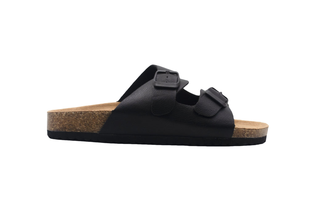 Revo Boys' Big Kid Footbed Slide Sandal With Buckle Strap