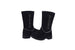 bebe Toddler Girls Little Kid Easy Pull On Tall Microsuede Winter Boots Embellished with Glitter Trim and Rhinestones