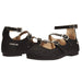 bebe Girls Ballet Flats with Glitter and Metallic Straps