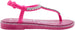 bebe Girls Toddler Baby Little Kid PCU Rhinestone T-Strap Slide Sandal with Sparkly Glitter Footbed and Adjustable Back Strap