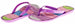 Chatties Girls Jelly Flip Flops - Purple, Size 10 / 11 (More Colors and Sizes Available)