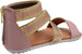 Rampage Girls Big Kid Gladiator Sandal with Metallic Criss Cross Elastic Strap Open Toe Fashion Summer Bling Shoes