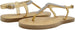 Chatties Womenâ€™s PCU T-Strap Thong Rhinestone Sandal with Metallic Footbed and Adjustable Back Strap