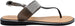 Via Rosa Womenâ€™s PCU T-Strap Thong Sandal with Rhinestones, Metallic Chain and Adjustable Back Strap - Fashion Bling Summer Shoes