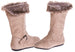Sara Z Girls Microsuede Boots With Fur Lining (Black), Size 11-12