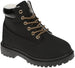 Xertia Boy's Nubuck Construction Boots Waterproof Comfort Workboot with Sherpa Lining