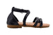 bebe Toddler Girls Fashion Sandals Braided Flats with Glitter Ankle Straps & Back Heel Cap