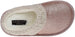 Rampage Girl's Fluffy And Cute Glitter Slippers With Knit Collar & Faux Fur Sock