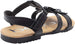 bebe Toddler Girls' Little Kid Slip-On Strappy Sandals with Bow and Ankle Strap, Open-Toe Flat Fashion Summer Shoes