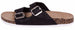 Chatties Ladies Footbed Slippers Size 9/10 (Black) - (Multiple Colors and Sizes Available)