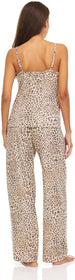 Women's Lettuce Edge Tank Top and Sleepwear Pants, 2-Piece Sleep and Lounge Pajama Set
