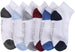 Ben Sherman Boy’s Socks- , Ankle Socks Solid Casual Socks Comfort Fit-Logo Bottom Print, Ribbed Trim for 10-pack