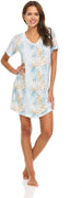 Women's Soft and Comfy Sleepwear, V-Neck Sleepshirts/Nightgown/Loungewear
